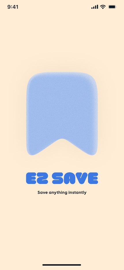 EZ Save splash screen